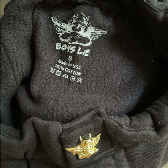 Boys Lie Black Josh Grunfeld Sweatpants Women’s S NWOT - Picture 9 of 16